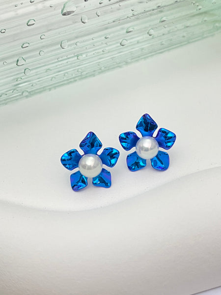 VGACETI Begonia · Bright Surface with Edison's freshwater pearls TITANIUM EARRINGS FOR SENSITIVE EARS