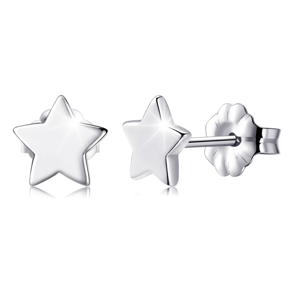 Star Stud Earrings Hypoallergenic Pure Titanium earrings for
