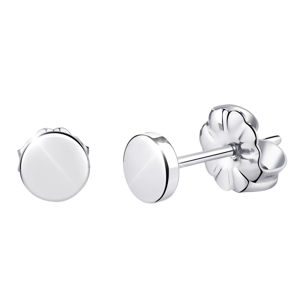 hypoallergenic titanium earrings tiny dot circle stud earrings VGACETI