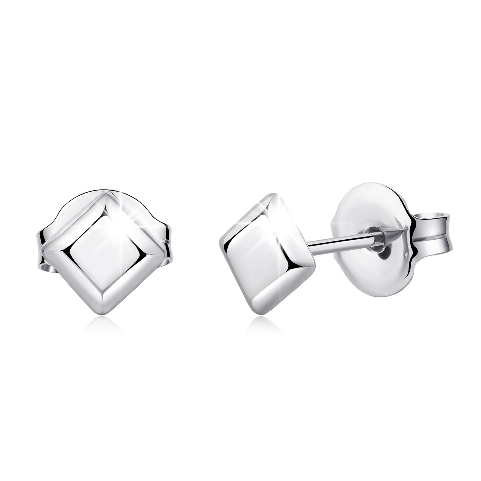 titanium earrings for sensitive people square stud earrings VGACETI