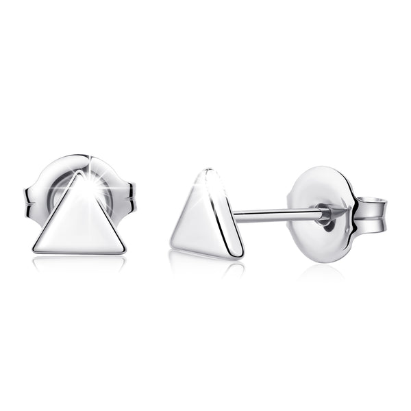 titanium earrings for sensitive people triangle stud earrings VGACETI