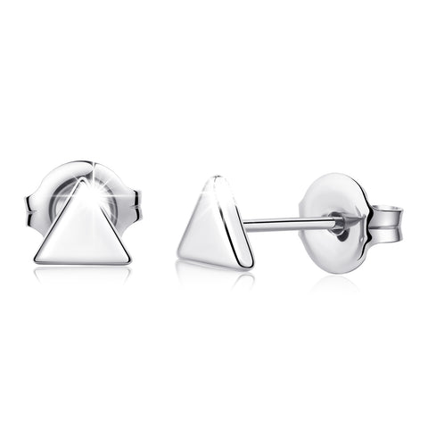 titanium earrings for sensitive people triangle stud earrings VGACETI