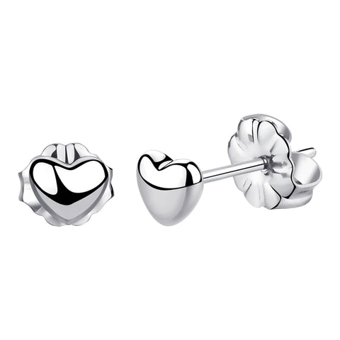 hypoallergenic titanium earrings  small heart stud earrings VGACETI
