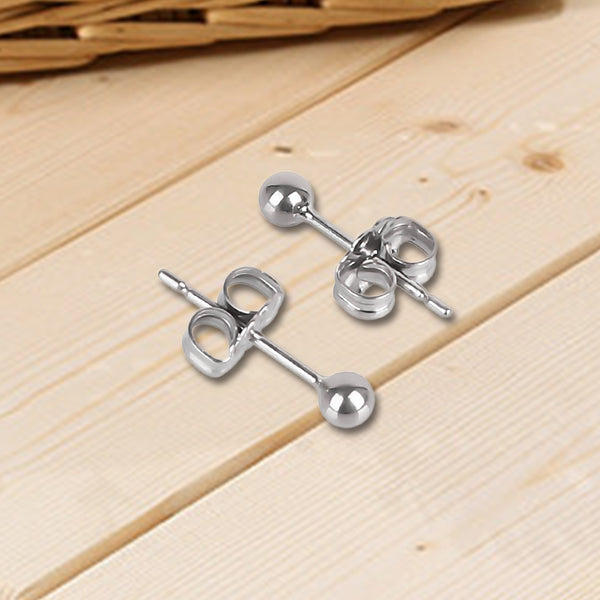 titanium earrings for sensitive people ball stud earrings VGACETI