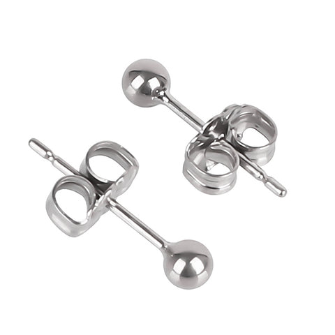 titanium earrings for sensitive people ball stud earrings VGACETI